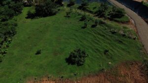 Aerial view of the Lot 03 building pad and internal road, Farmstead Collection